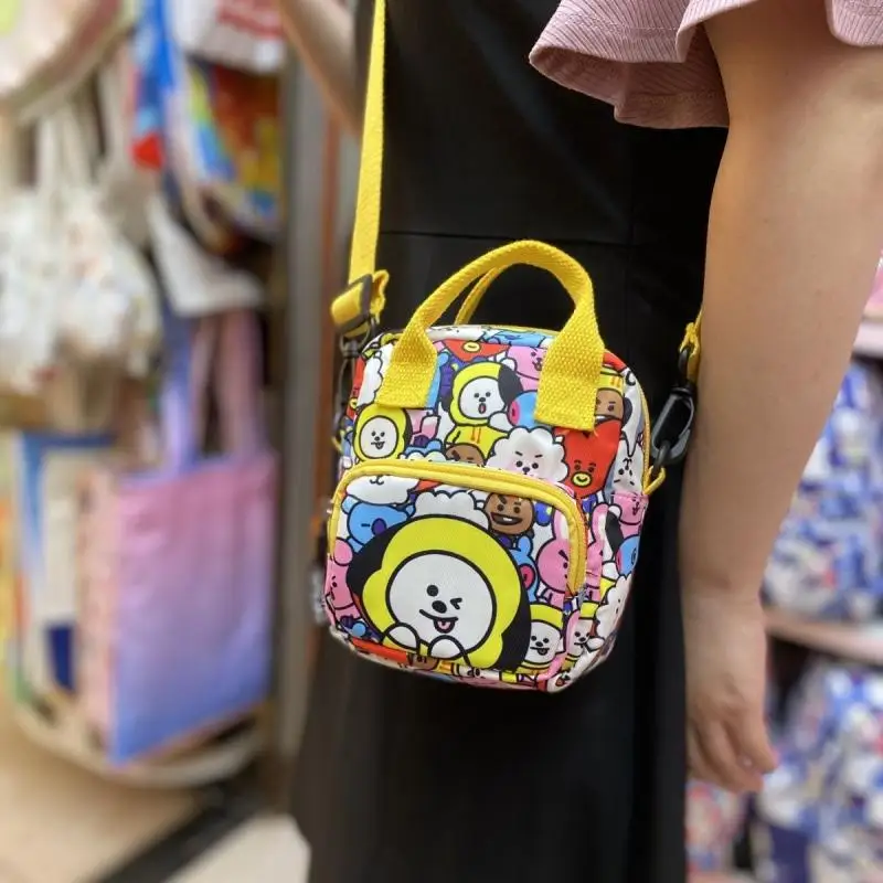 16 см Bt21 Kawaii Мультфильм Аниме Холщовая Сумка Chimmy Shooky Cooky Tata Rj милая сумка-мессенджер сумка на плечо нагрудная сумка дорожная сумка