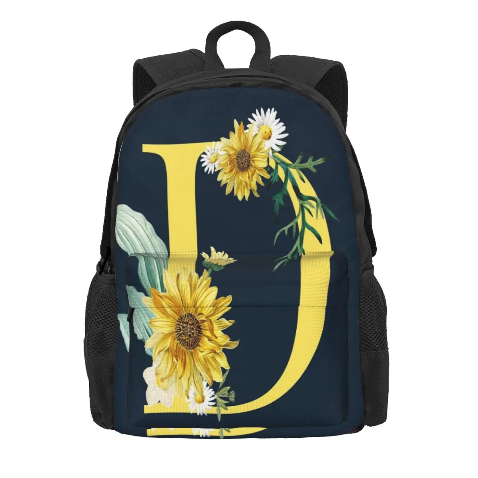 

26 Initials Flower 4 school bags Women'S Briefcase Bag For Men Travel Briefcase Plaid Ita Bag Bag