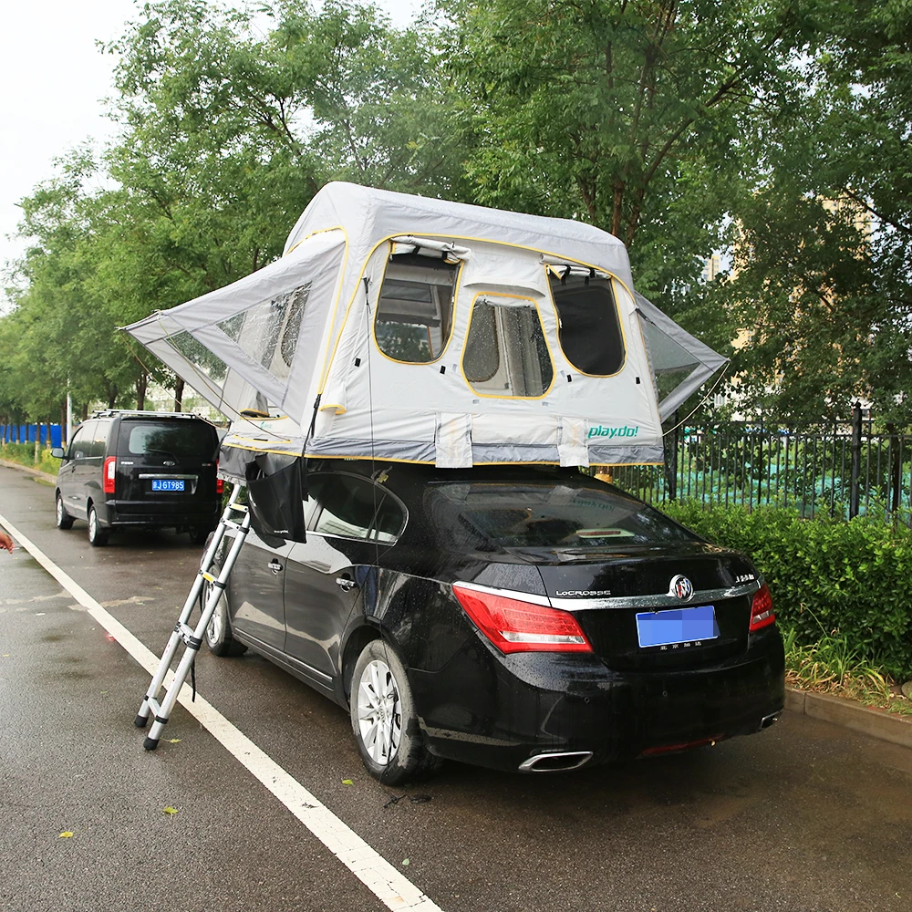 Трехкратный надувной походный грузовик на крыше для 3-4 человека 8-замковая