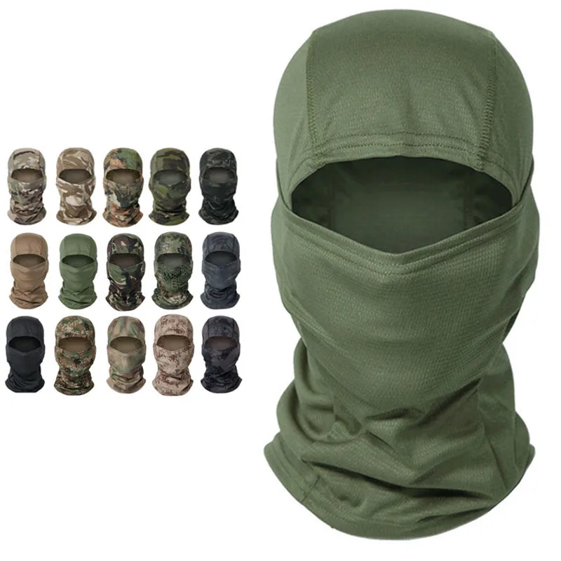 

Multicam Tactical Balaclava Military Full Face Mask Shield Cover Cycling Army Airsoft Hunting Hat Camouflage Balaclava Scarf