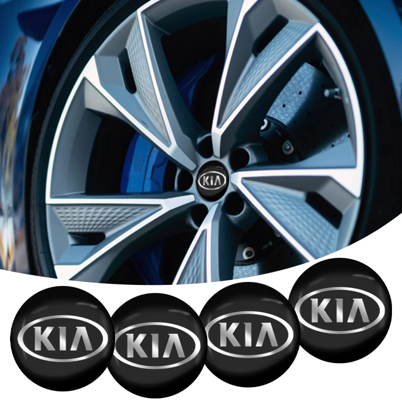 

4pcs 56mm Car Wheel Hub Stickers Center Cap Emblem Badge Decal for KIA Ceed Rio 3 4 Sportage 4 R K3 K4 K5 K6 Picanto Cerato K2