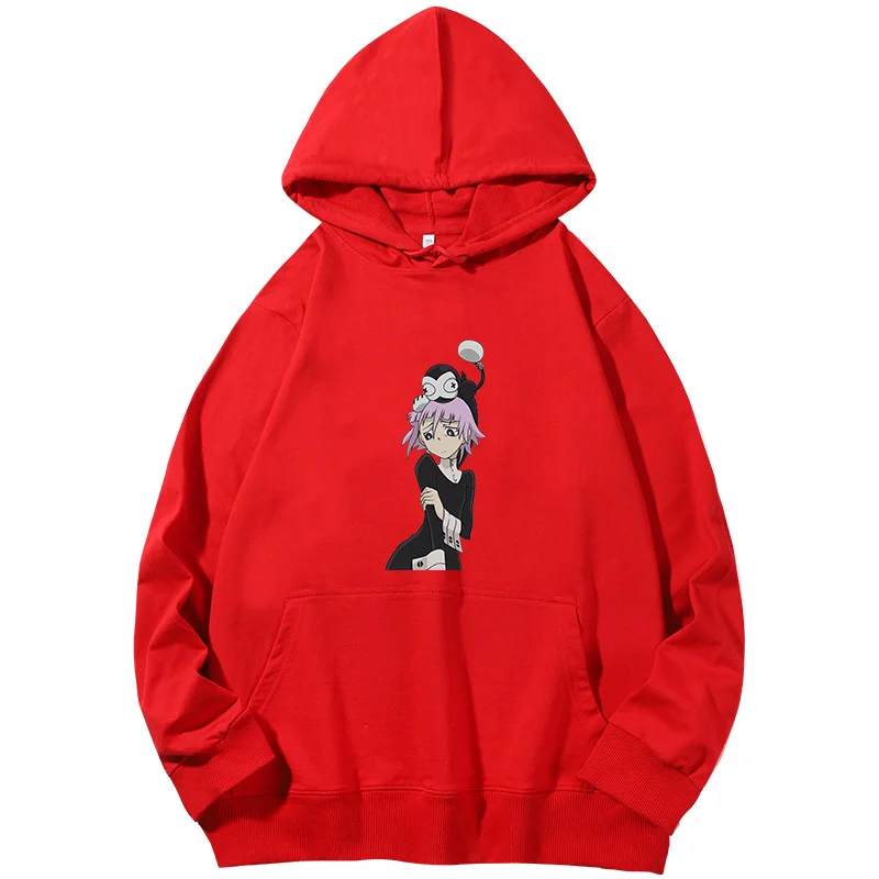 Soul Eater Action Anime Crona Unisex graphic Hooded sweatshirts cotton Hooded Shirt Spring Autumn streetwear Men's sportswear