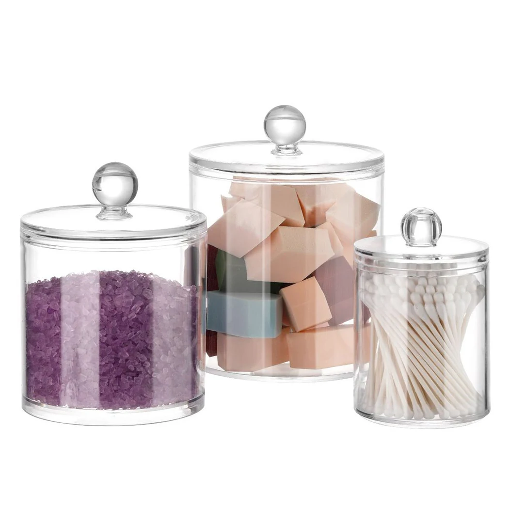 

3 шт., прозрачная акриловая коробка для хранения косметики