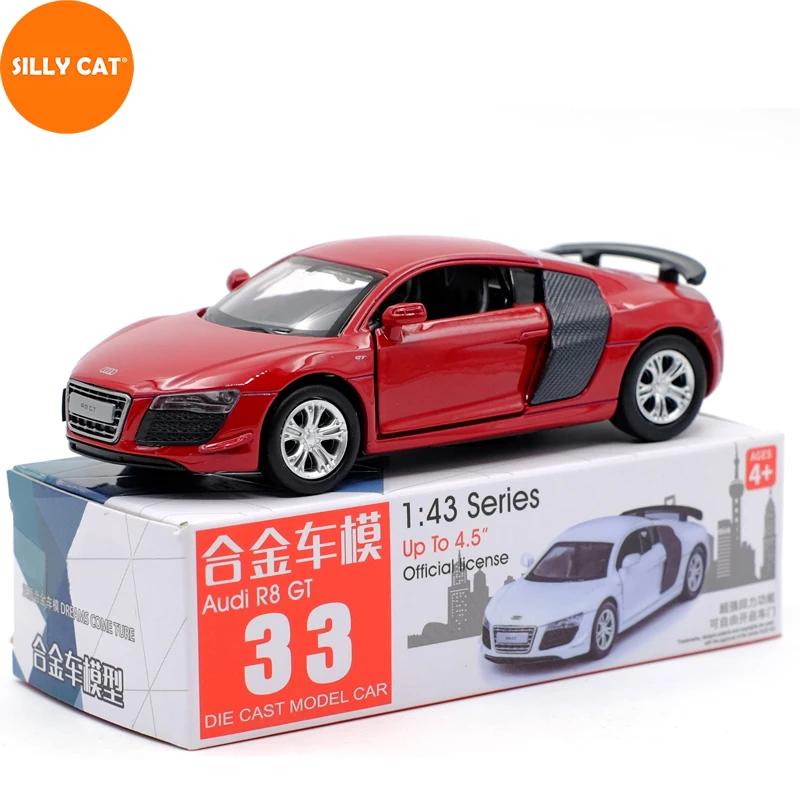 

Металлическая Модель автомобиля 1:43 для AUDI R8 2007-2015, модель автомобиля, игрушечный автомобиль, коллекционная машина для мальчиков, игрушки в п...