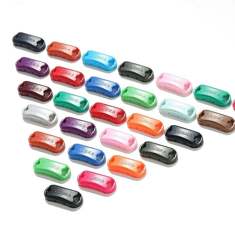 

Quality No tie Shoelaces Lock Fashion Shoelace buckle Shoes Accessories AF1 Sneakers Shoe Charms 24 colors Laces Buckle