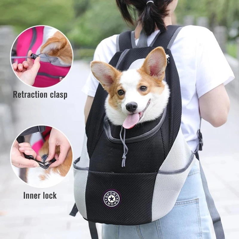 Женский рюкзак, внешняя сумка, рюкзак, дорожная сумка с двумя плечами для собак, комплект для путешествий
