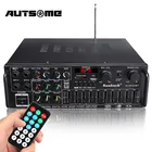 Популярный автомобильный стереоусилитель 5000 Вт bluetooth объемный звук USB SD AMP FM DVD AUX ЖК-дисплей для домашнего кинотеатра караоке дистанционное управление