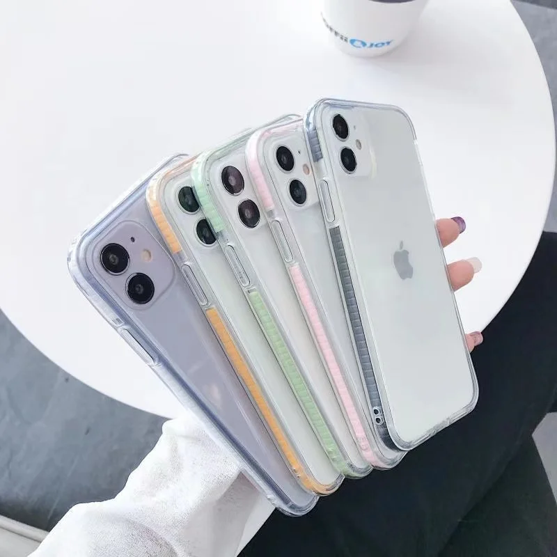 

Luxury Candy Transparent Phone Case For iphone 11 12 13 Pro Max XS X XR 7 8 6 6S Plus SE 2020 mini Soft Silicone Cases Cover