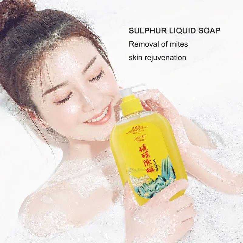

400ML Sulphur Sulfur Soap Oil Control Anti Fungus Acne Perfume Bubble Soap Face Wash Remover Makeup Skin Peel Cleanser Tools