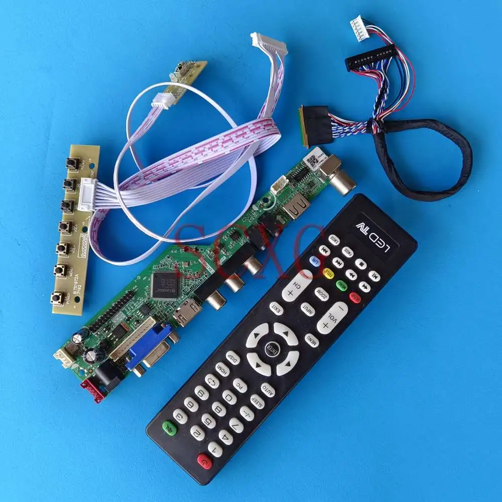 

Fit LP173WD1-TLA3 Kit DIY USB HDMI-Compatible VGA AV 1600 900 17.3" LVDS 40 Pin TV Analog Signal Matrix LCD Control Driver Board