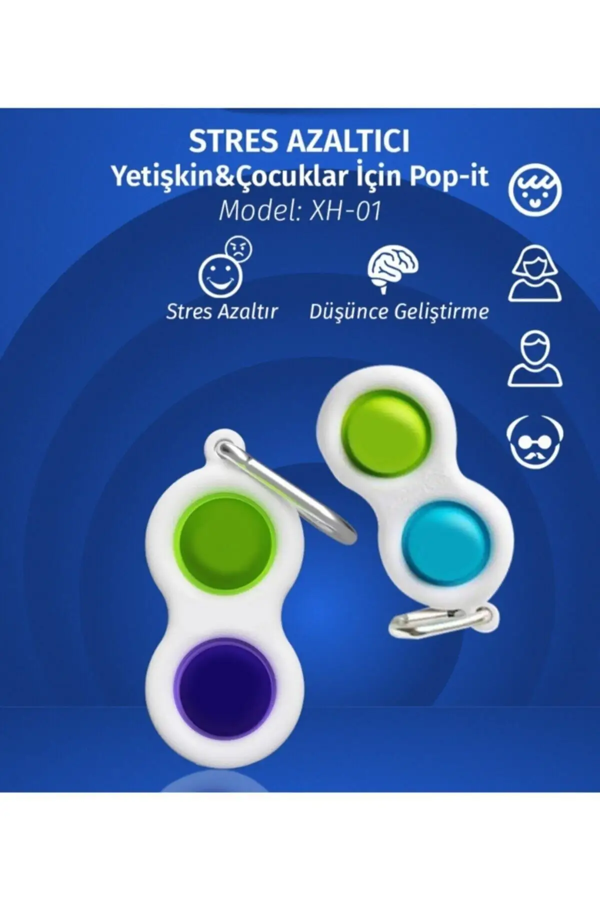 

2021 NEW SEASON Colorful Pop It Hand Spinner Special Sensory Toy Fidget Mental Game Keychain Rainbow fast and free shipping