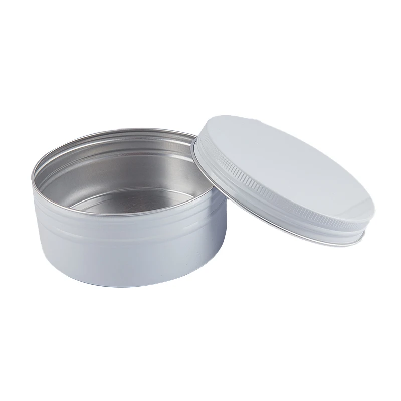 

Белая Стразы для ногтей, маленькая алюминиевая коробка, металлические 3D банки для ногтевого дизайна, многоразовые косметические банки