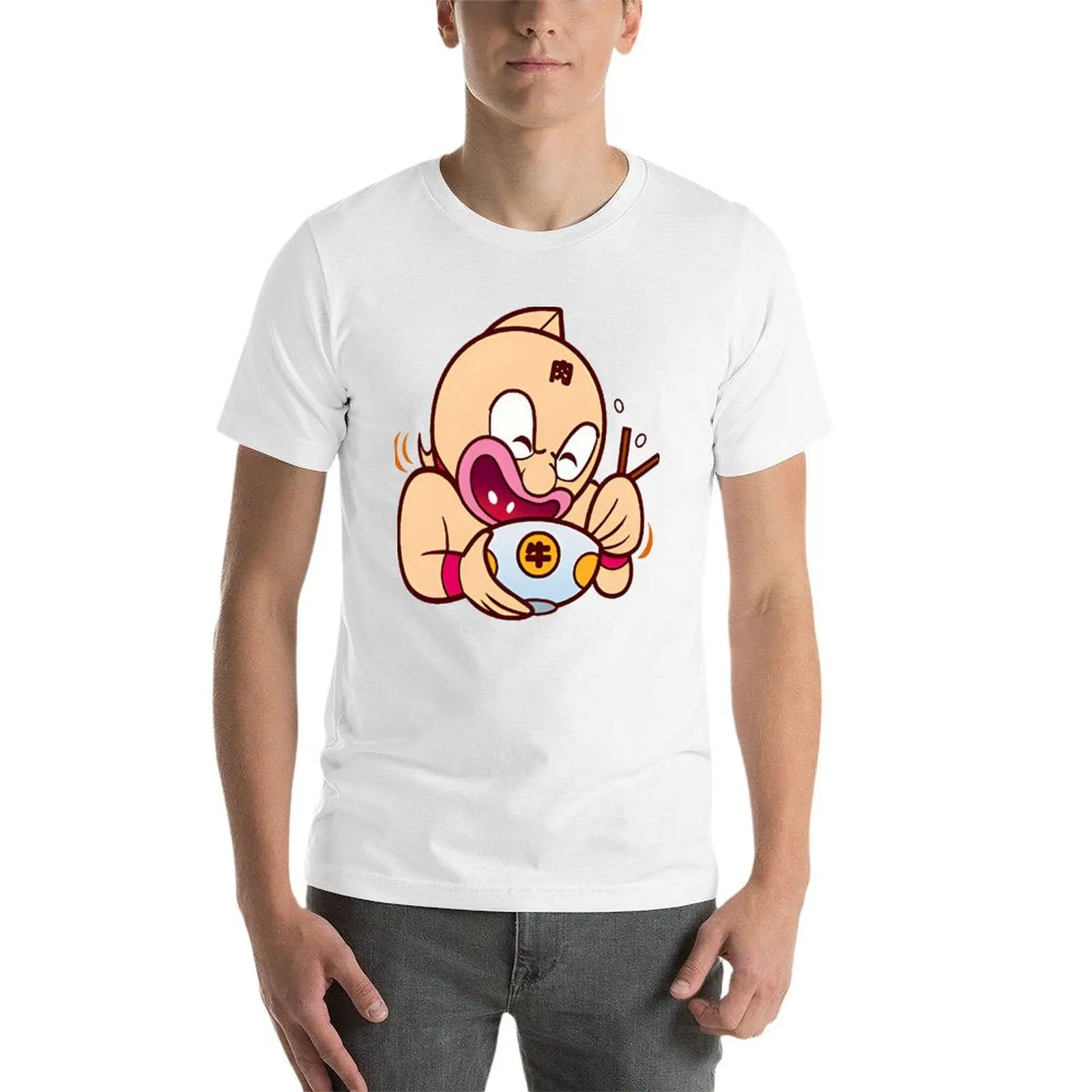 Футболка в стиле Харадзюку с изображением мускулов Кин Шумана Двигающаяся