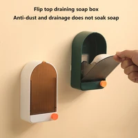 simple and convenient cleansoapbox wall mounted draining non perforated home with cover bathroom large put soapboxsub