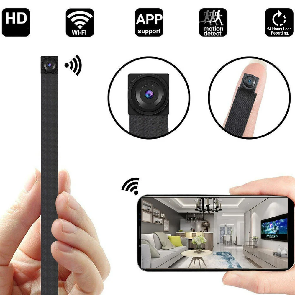 

4 K WIFI Network Camera IP P2P HD Wide Angle Mini Camera DIY Wireless Cam Module Motion Activated Camcorder Webcam Support TF Ca