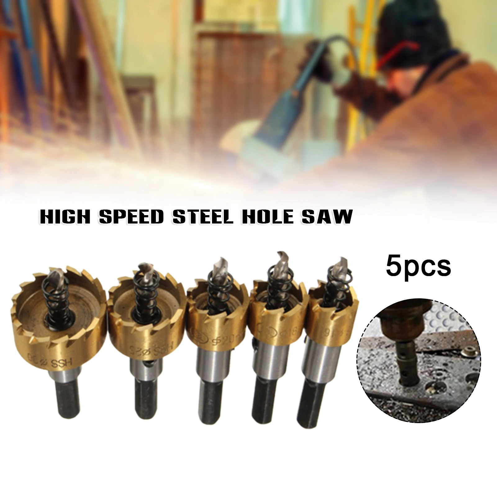 

Hole Saw Kits Metal Alloy High Speed Steel Drill Bit Hole Saw Set Tooth Cutter For Wood Metal Multipurpose Drill Bits Hot