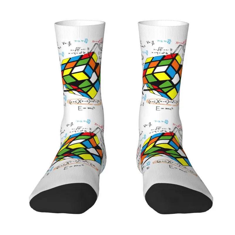 

Cool Math Rubix Rubixs Cube Socks Men Women Warm 3D Printed Football Sports Socks