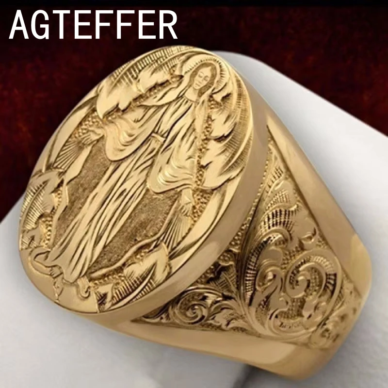 Элегантное кольцо унисекс из желтого золота 14 карат для мужчин ювелирное изделие