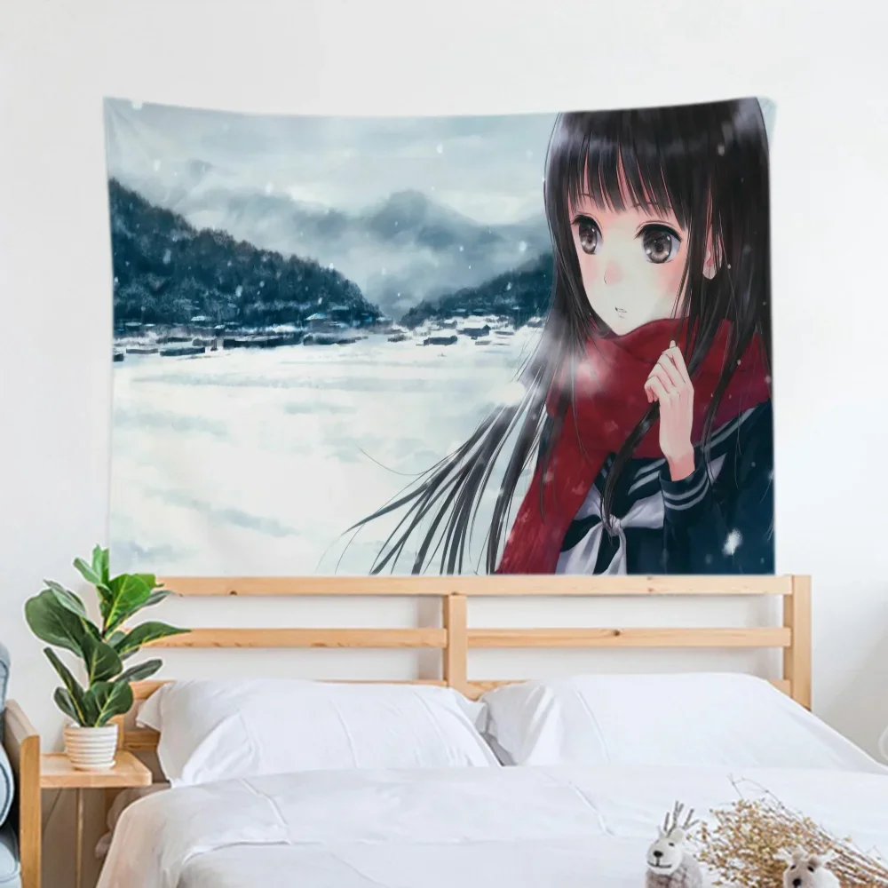 Настенный гобелен в стиле аниме Kizi для декора спальни можно стирать машине
