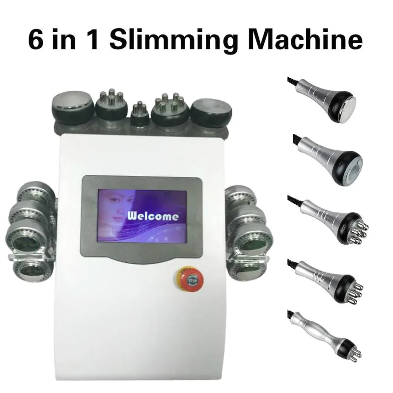 

2023 Newest!!! 40K Ultrasonic Liposuction Cavitation 6 EMS Pads Lipo Laser Slimming Machine Vacuum Skin Care