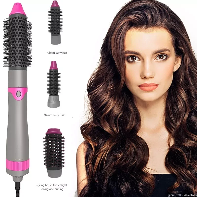 

NEW2023 Drop Ship HOT Multifunctional 3 Head Roller Hair Curler Straighter Curling Iron Comb Hot Air Brush Hair Dryer