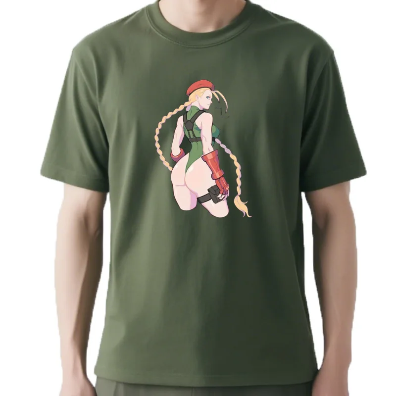 Фото Футболка Waifu Street Fighter для мужчин и филе, Ecchi Hentai, Ahegao, манга-йога, аниме Harajuku, Vêtements popu №3