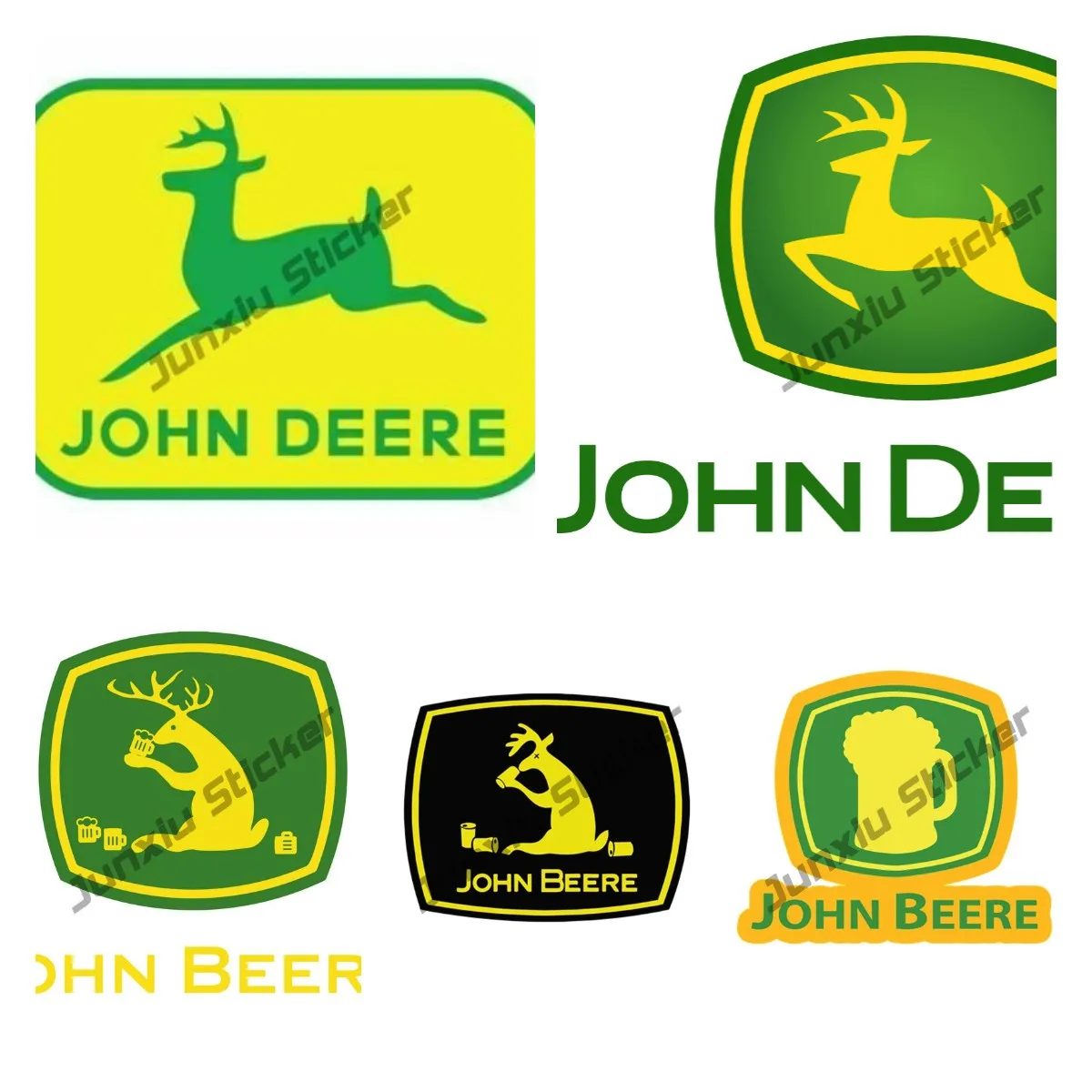 

Креативная Автомобильная наклейка JOHN BEERE, фермерский трактор, Гатор, олень, питьевое пиво, индивидуальная наклейка для автомобиля, мотоцикл...