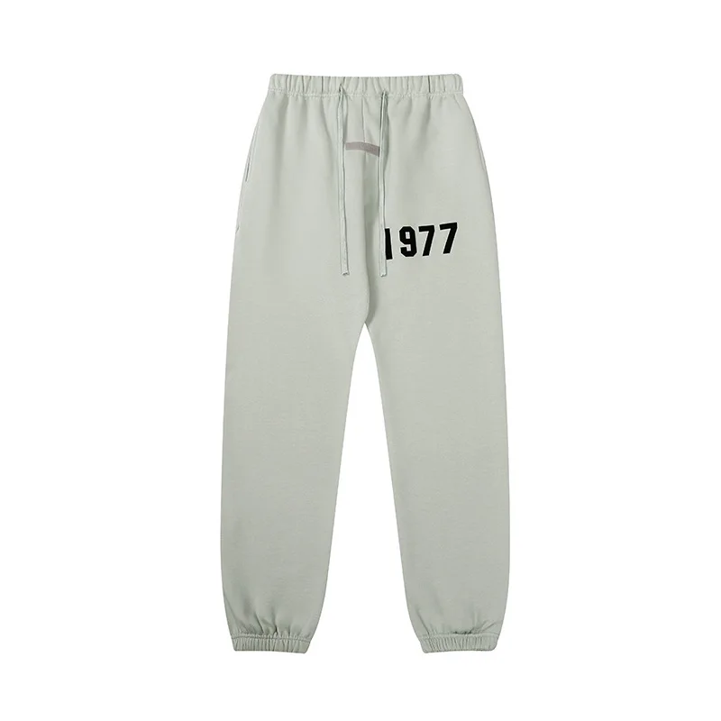 

New Fashion ESSENTIALS Sports Pants Reflective Lettered Print Jogging Pants Hip Hop Loose Men Women 100% Cotton Sweatpants