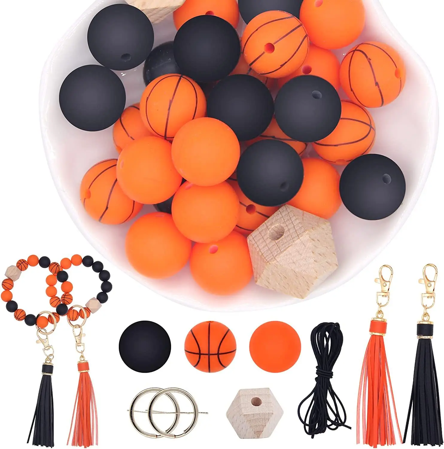 

Леопардовый принт, аксессуары для изготовления браслетов своими руками, брелок для баскетбола