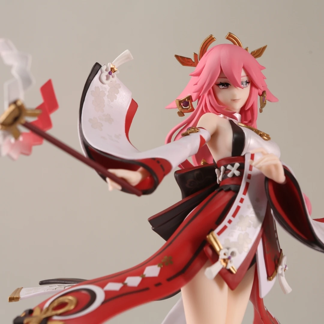 яэ мико статуэтка 3д. мико фигурка. фигурка яэ мико геншин 3d. фигурки геншин импакт 3d яэ мико. акриловая фигурка яэ мико.