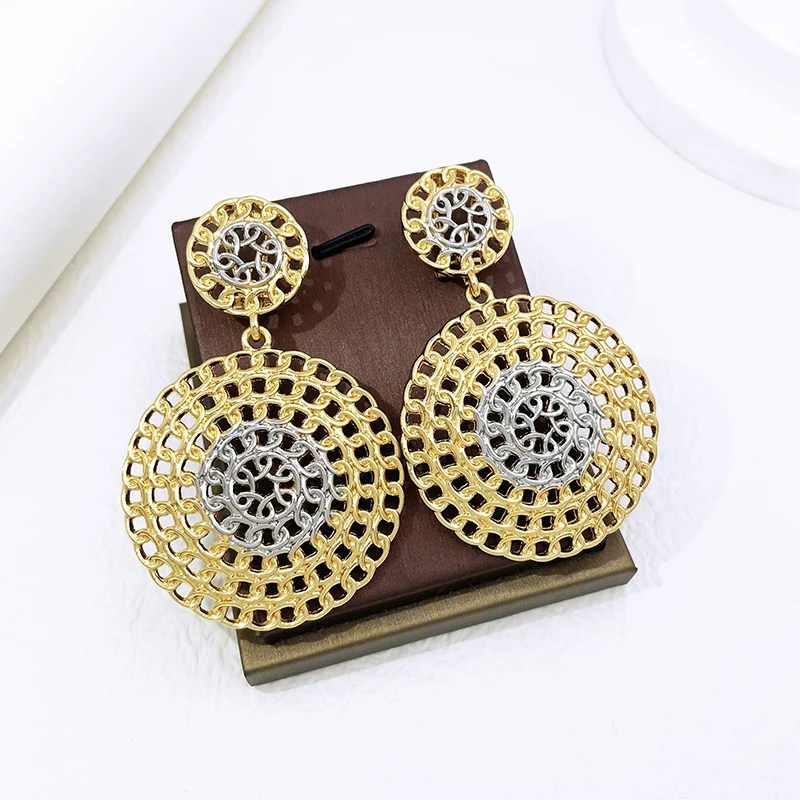 Женские серьги с золотым покрытием 18 К