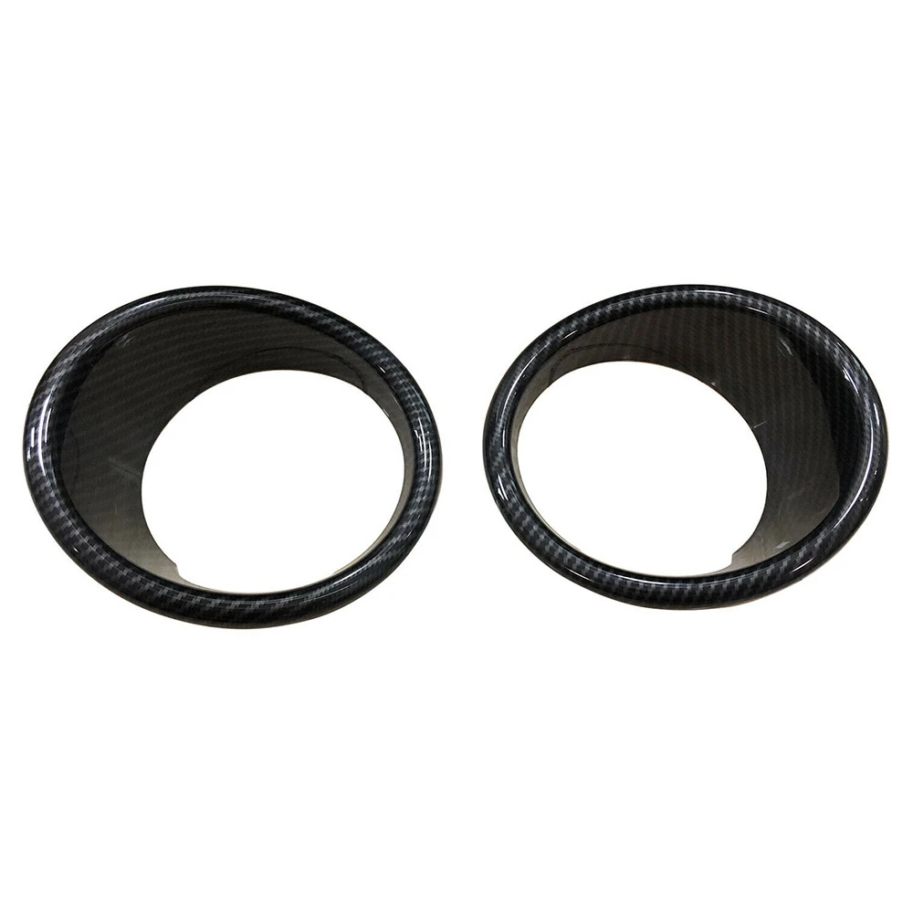 

Carbon Fiber 2Pcs Plated Front Fog Light Lamp Cover Trim for BMW X5 F15 2014-2018