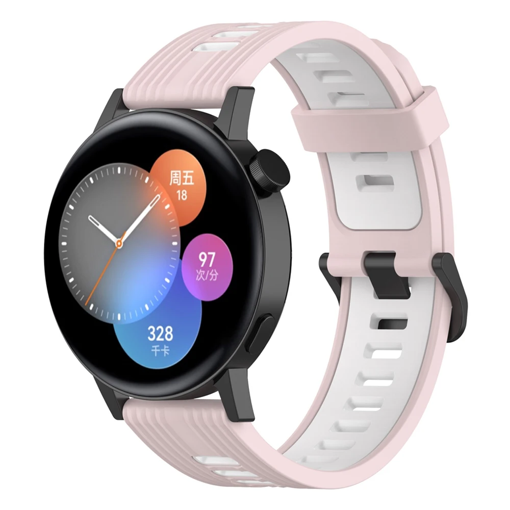 

Silicone Band For HUAWEI WATCH GT 3 46mm 42mm/GT 2/GT2/Pro/Runner Quickfit bracelet Samsung Galaxy Watch 4/Classic/Active strap