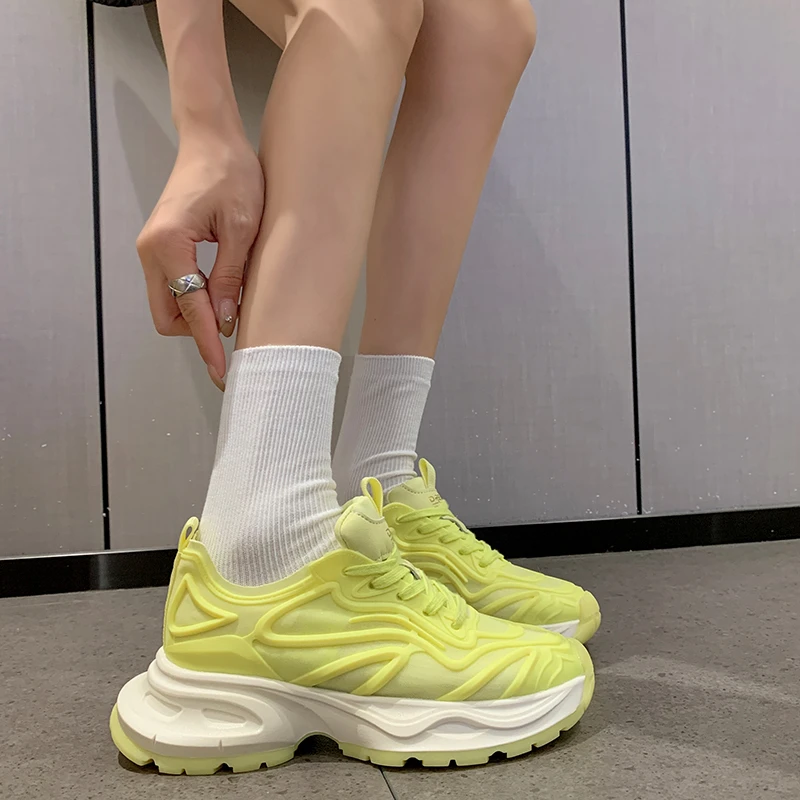 

Brand Platform Shoes for Women Sneakers 2023 New Casual Sport Running Shoes Ladies Street Fashion Breathable Athletic Shoes