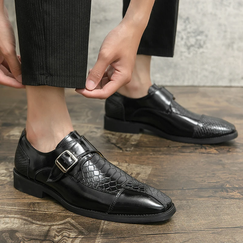 Мужские брендовые туфли-оксфорды большого размера 48 деловые черные классические
