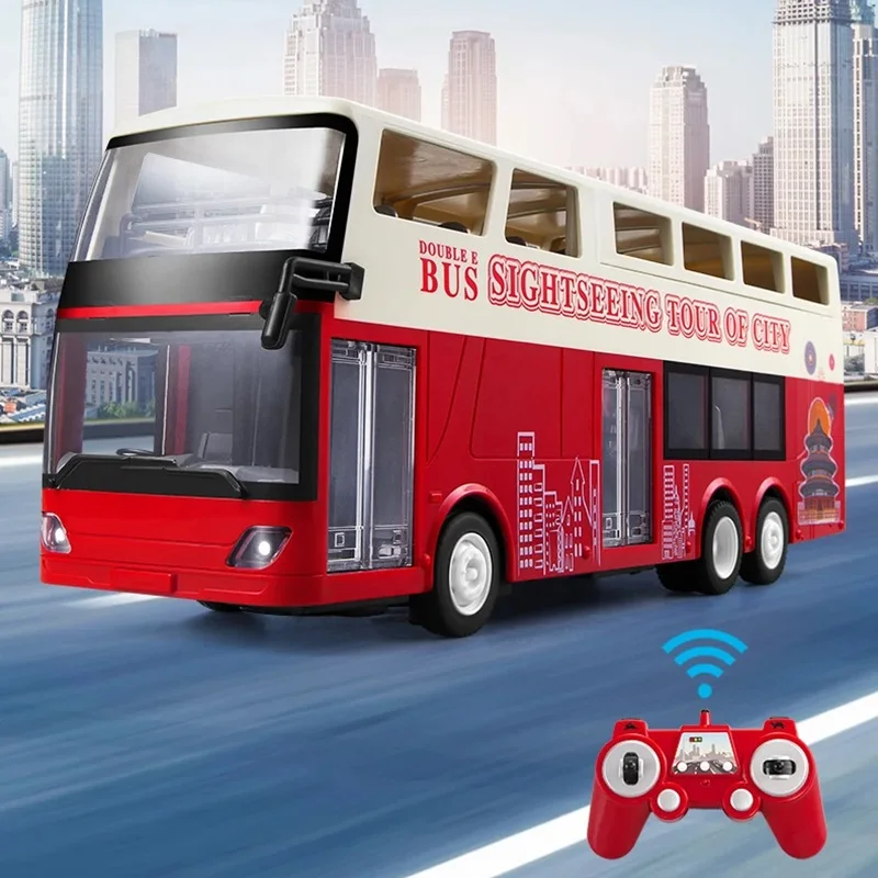 Double E RC E640-003 Два слоя экскурсионного автобуса с дистанционным управлением, рабочие двери, модель грузовика, сделай сам, подарки для мальчиков (art.: 3920d3edc8d16) - 3920d3edc8d16