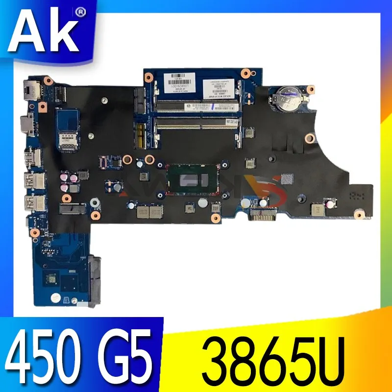 

Original For HP ProBook 450 G5 Laptop Motherboard SR349 CPU 3865U L00828-601 L00828-001 DA0X8CMB6E0 DDR4