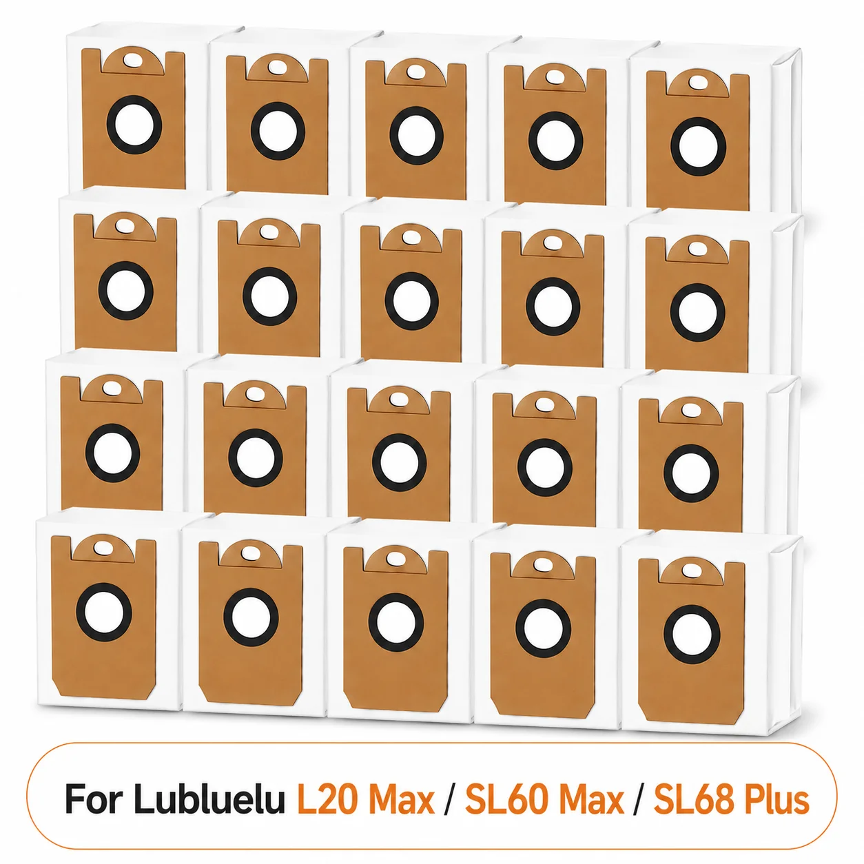 Фото Мешок для пыли станции самоочистки Lubluelu D3 совместимый с Lubluelu L20 Max, Lubluelu SL60 Max, Lubluelu SL68 Plus Запчасти для пылесоса сменные аксессуары №1
