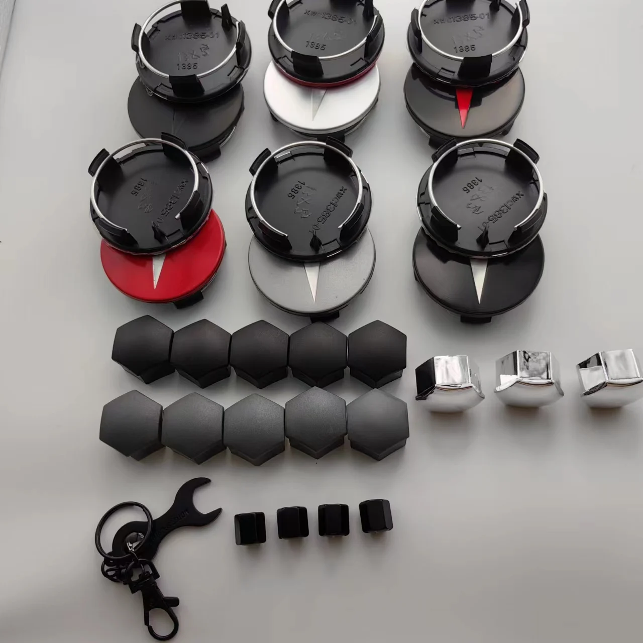 

4PCS 25PCS Wheel Cap Kit for Model 3/SX Y Wheel Center Caps Aluminum Alloy Center Cap Set 20 Wheel Lug Nut Cover Car Emblem