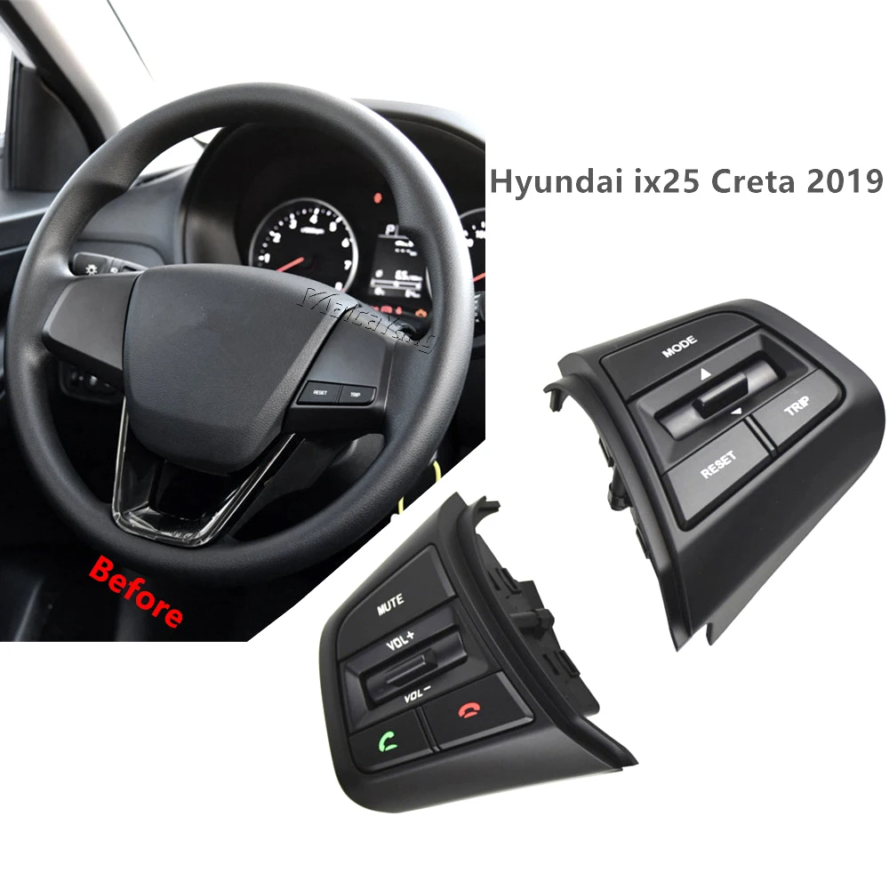 

for Hyundai creta IX25 2019 left Steering wheel button switch volume control button phone with wire