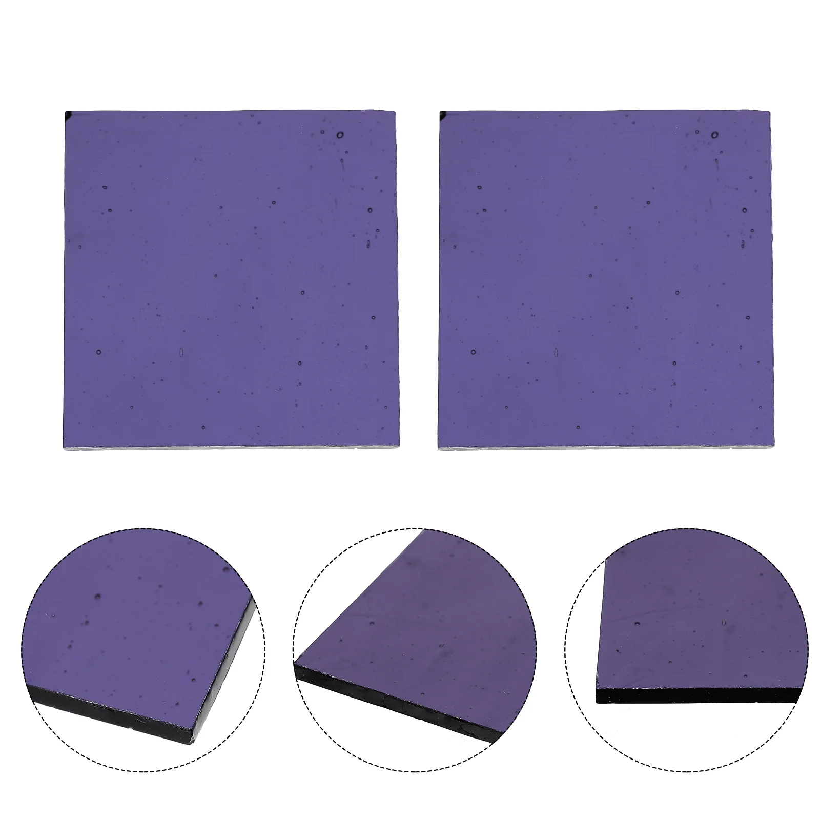 

2pcs Square Tool Colored Overlays Transparency Dyslexia Color Film Blue Sheets Correction Lighting Filter 5X5cm