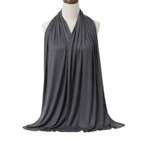 h067 fashion modal cotton jersey hijab scarf long muslim shawl plain soft turban tie head wraps for women africa headband