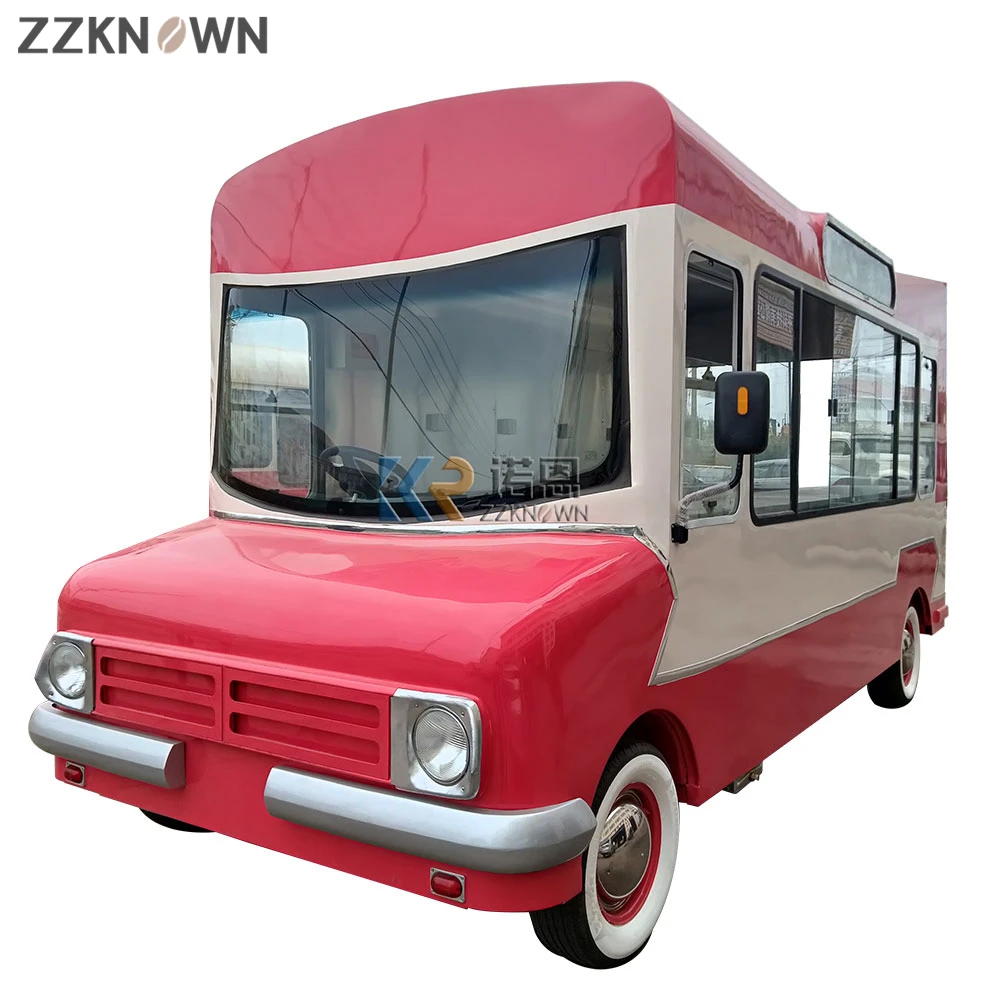 

Best Selling Coffee Van Beer Bar Hot Dog Electric Food Cart Ice Cream Kitchen Restaurant Vintage Mobile Food Truck