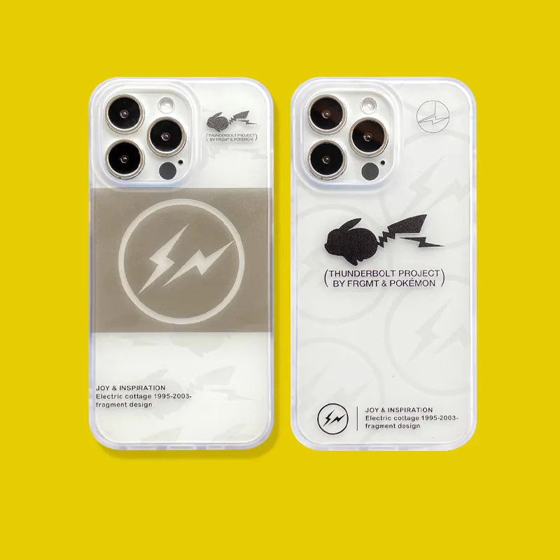 

Fujiwara Hiroshi Picachu co-branded model is applicable to iphone 14 promax lightning 13 apple 12 transparent tide brand 11