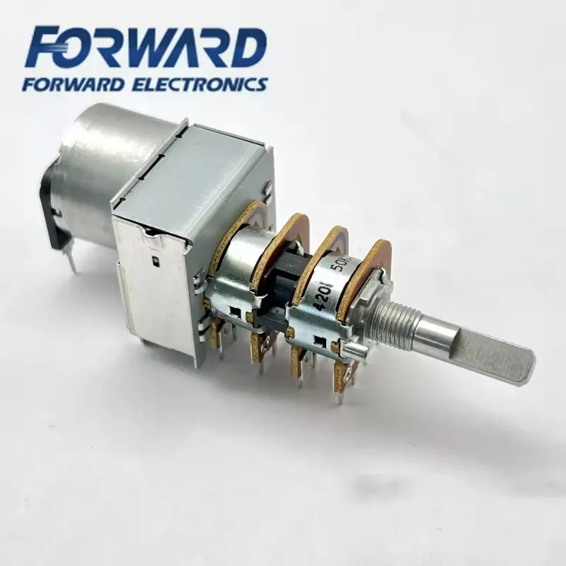 1 шт. четырехслойный одноконтурный поворотный потенциометр RK163 50KA×4 16Pin с