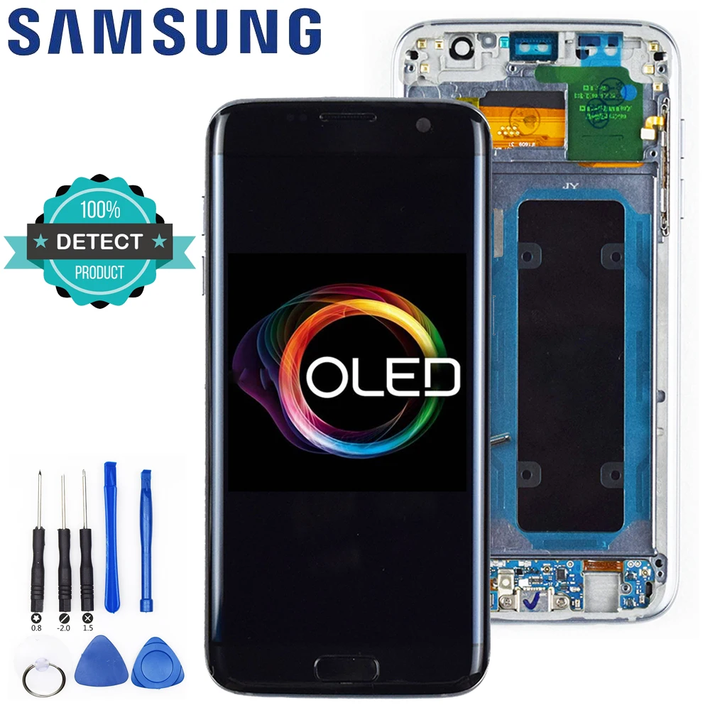 100% Оригинальный 5 ''экран для SAMSUNG Galaxy S7 edge ЖК-дисплей G935 G935F G935A сенсорный