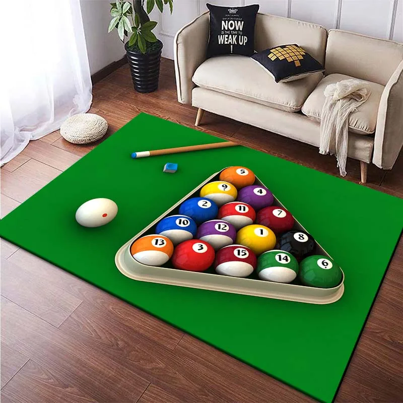 15 размеров 3D печать снукер бильярд узор коврик для гостиной ванной комнаты