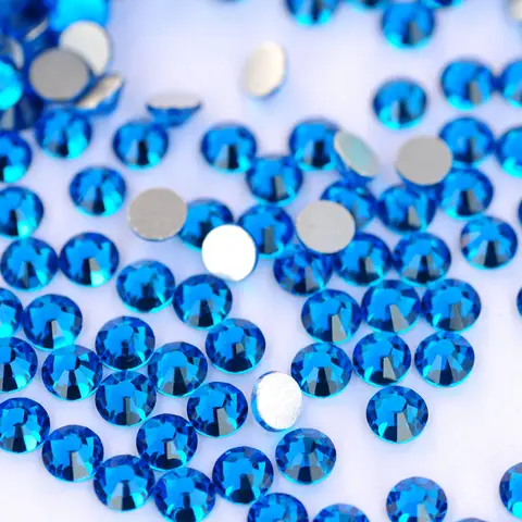 HiSwaro 5A капри синие стразы SS3-SS50