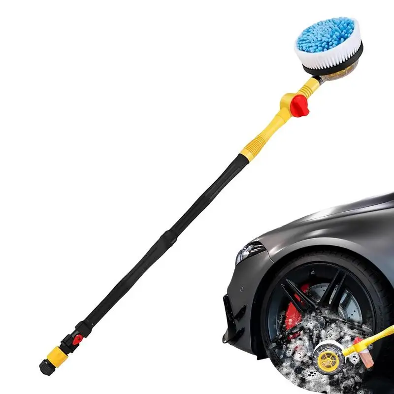 

Car Wash Brush Car Detailing Brush And Detail Tools Telescopic Adjustable Long Handle Car Wash Mitt For Boat RV Vehicle Cleaning