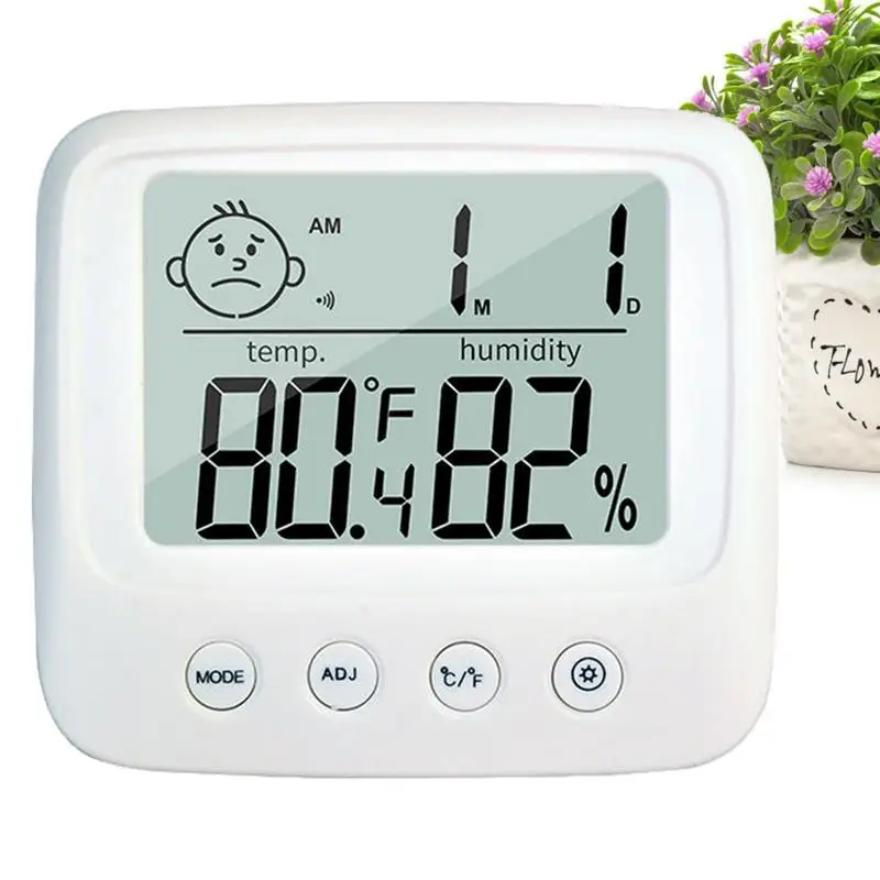 

Цифровой гигрометр-термометр, комнатный измеритель влажности и температуры с дисплеем для младенцев